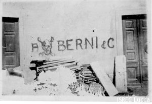 Scritta contro l'antifascista Luigi Berni (anni Trenta)