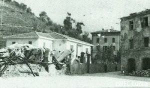 Villa Simonini dopo il bombardamento